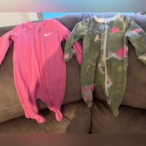 Nike Baby Girl Footed One-Piece Sleeper Bundle